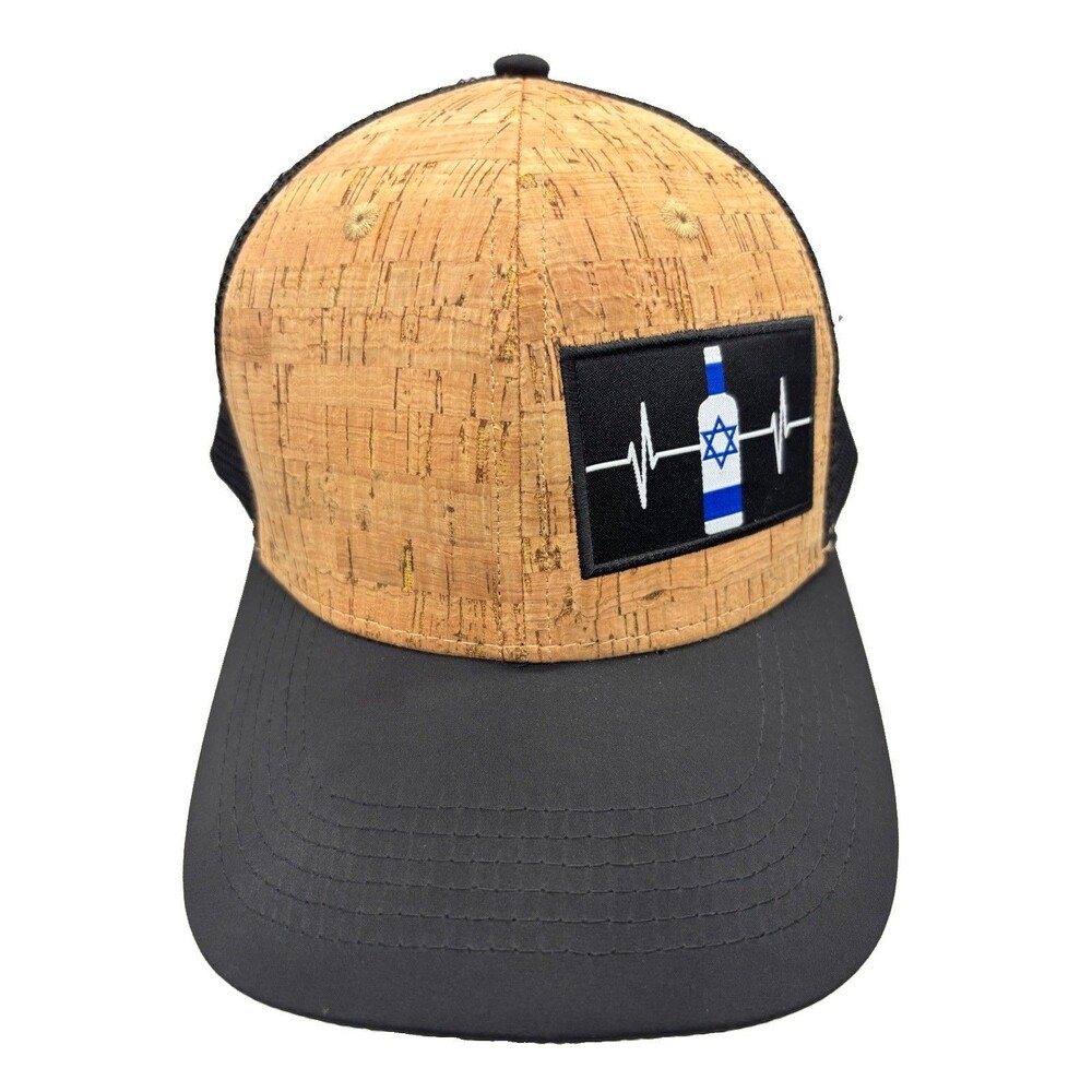 The Heartbeat Brand Israel Wine Producers Cork Front Mesh Trucker